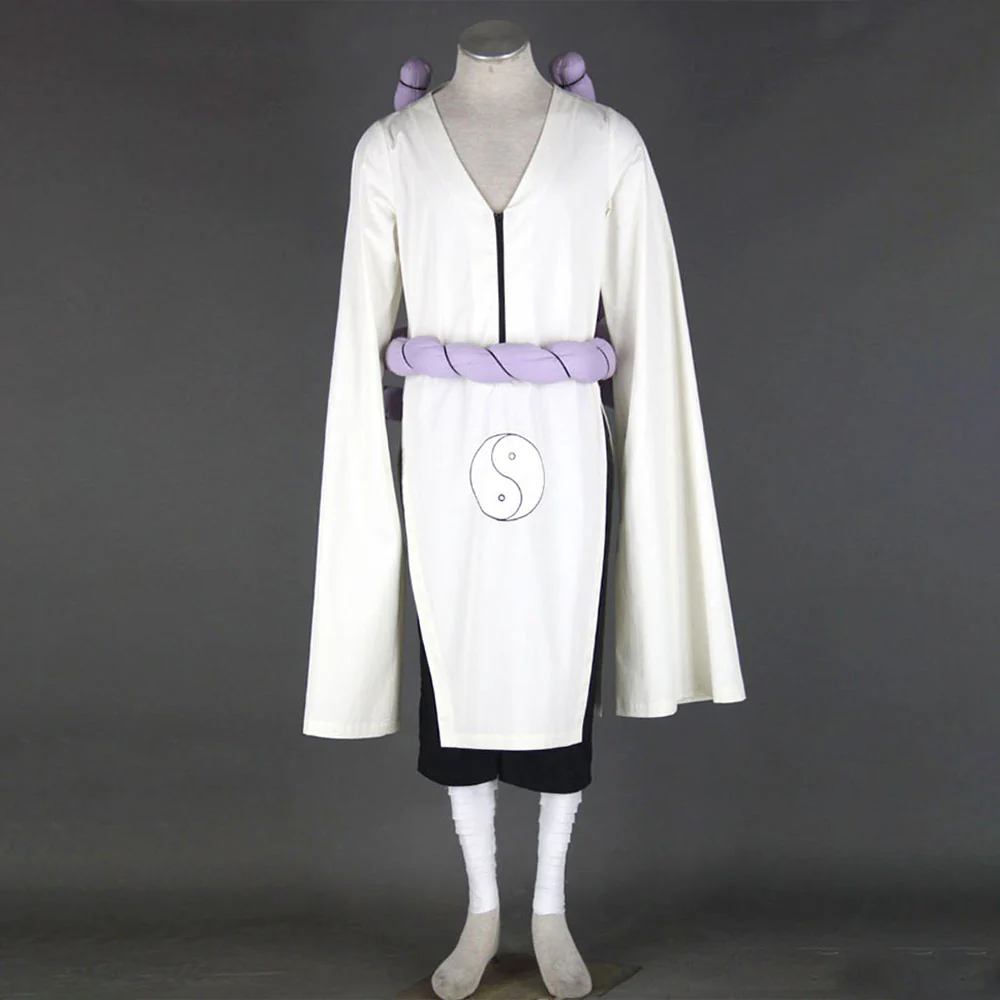 Naruto Shippuden Costume Kaguya Kimimaro Cosplay full Outfit for Men and Kids - Image 2