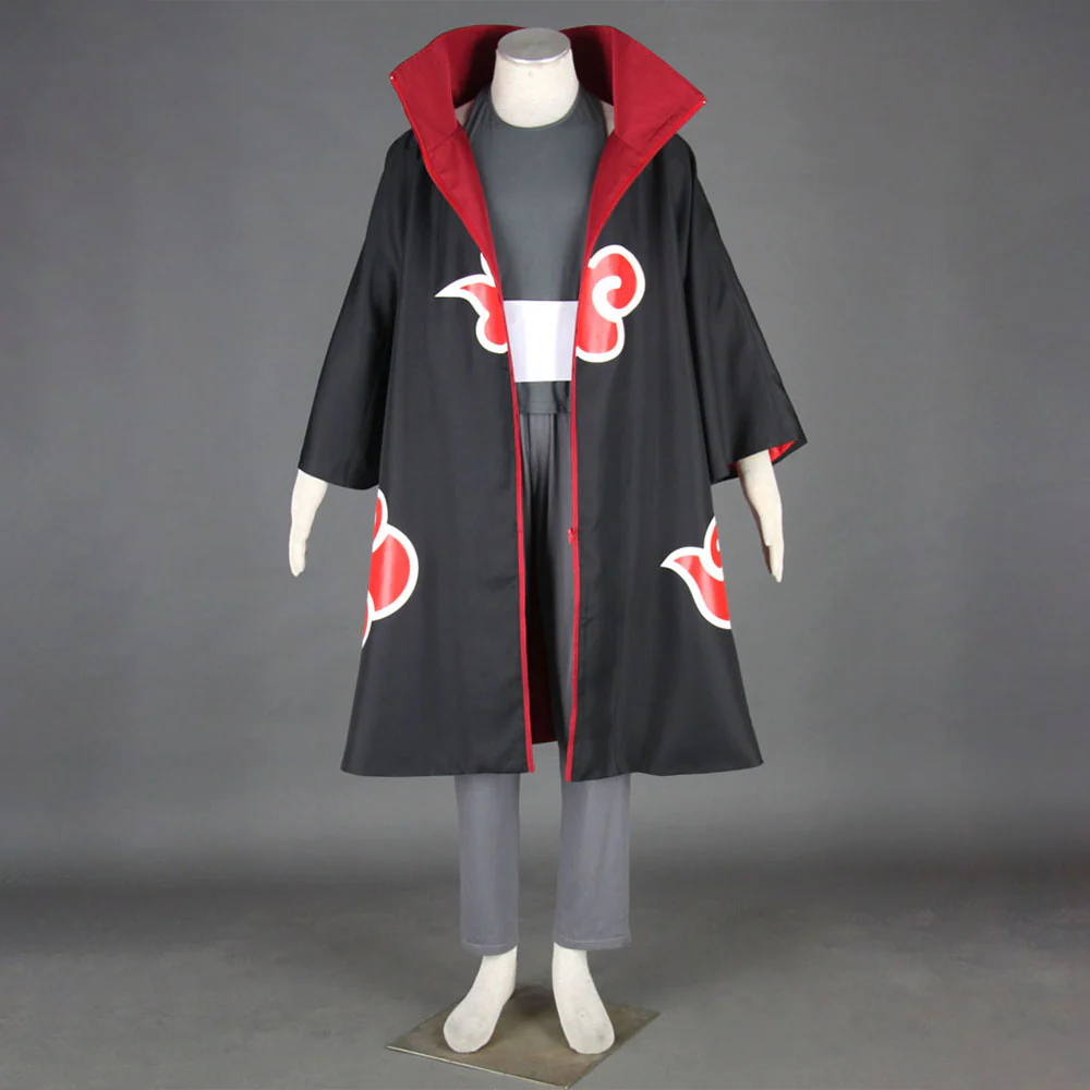 Naruto Shippuden Costume Kakuzu Cosplay full Outfit with Hat for Men and Kids - Image 2