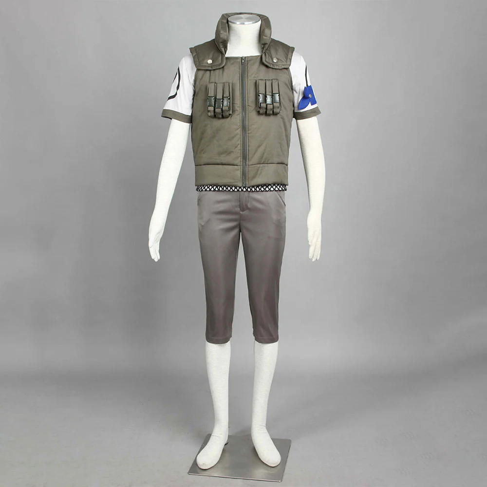 Naruto Costume Nara Shikamaru Saving Sasuke Cosplay full Outfit for Men and Kids - Image 3