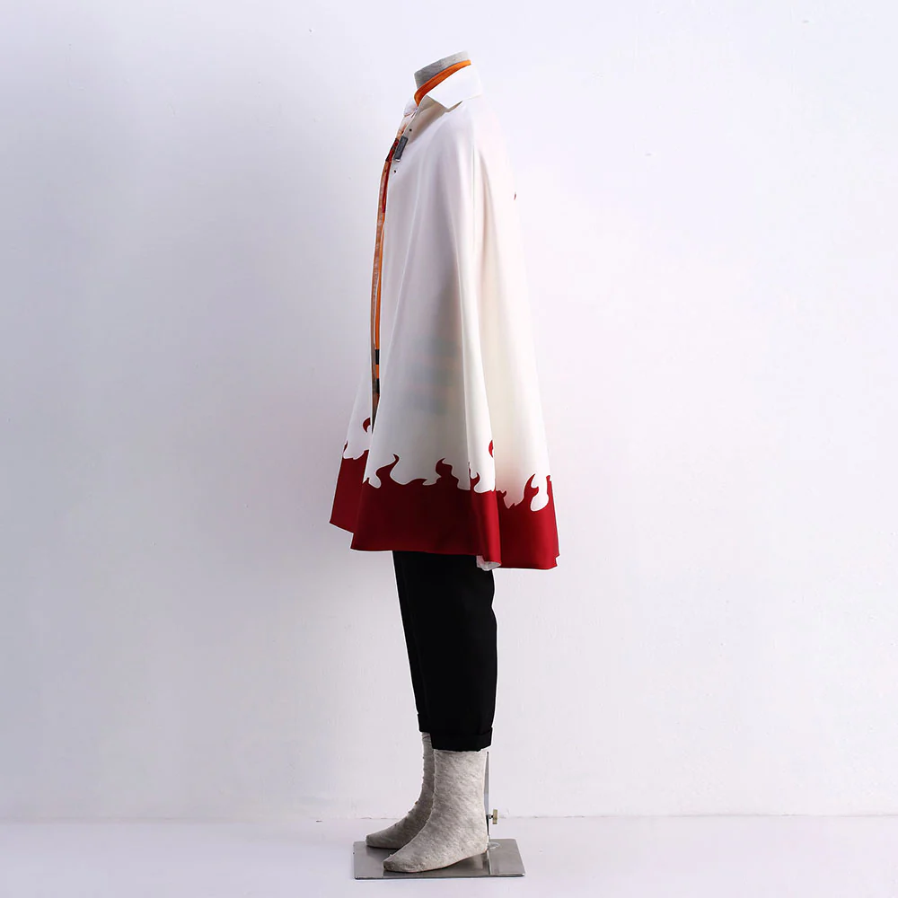 Naruto Shippuden Costume Naruto 7th Hokage Cosplay Cloak for Men and Kids - Image 4