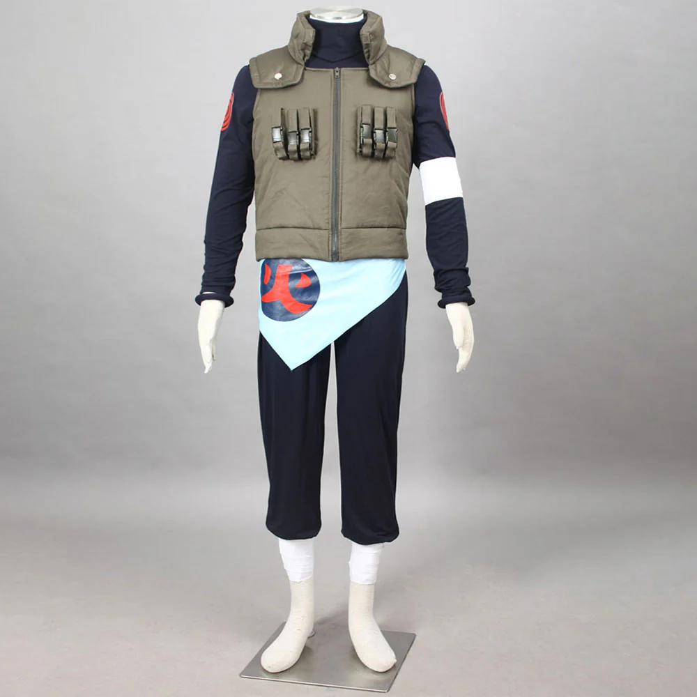Naruto Shippuden Costume Sarutobi Asuma Cosplay full Outfit for Men and Kids - Image 2