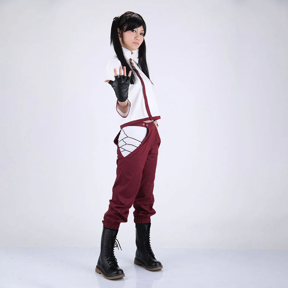 Naruto Shippuden Costume Tenten Cosplay full Outfit for Women and Kids - Image 6