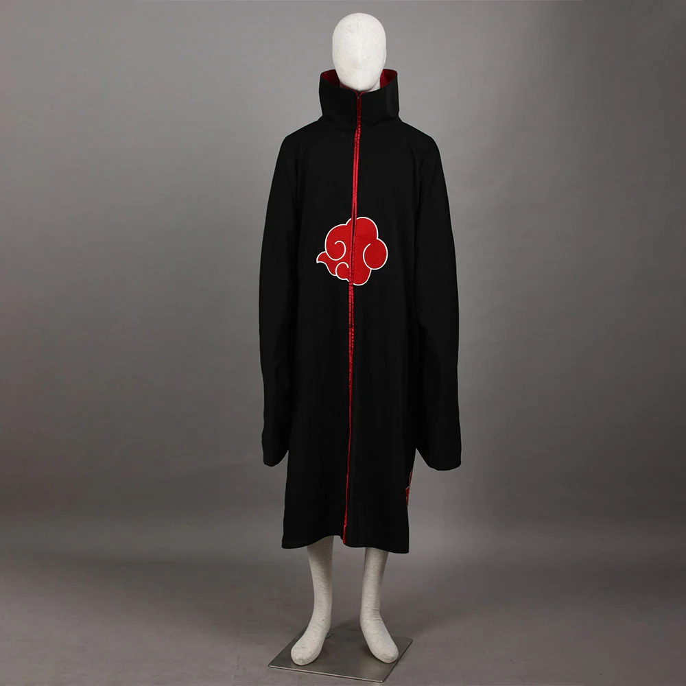 Naruto Shippuden Costume Uchiha Itachi Cosplay Cloak with Accessories for Men and Kids - Image 3