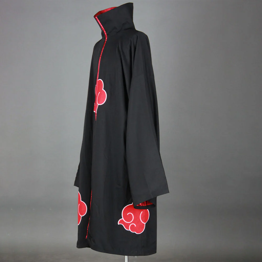 Naruto Shippuden Costume Uchiha Itachi Cosplay Cloak with Accessories for Men and Kids - Image 8