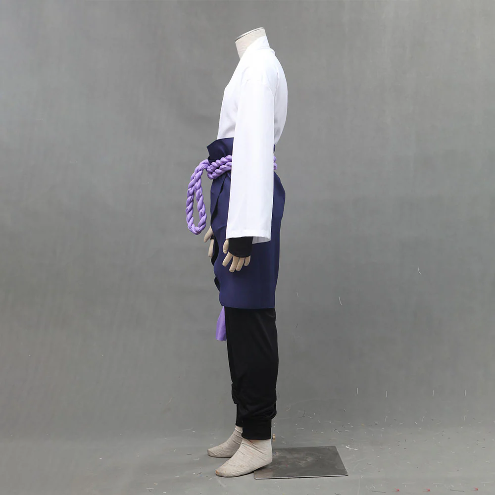 Naruto Shippuden Costume Uchiha Sasuke Cosplay full Outfit for Men and Kids - Image 5