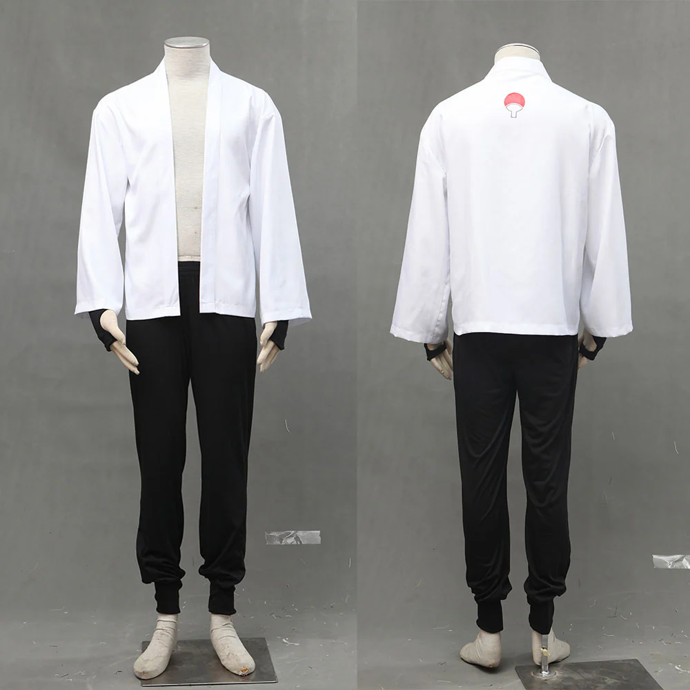 Naruto Shippuden Costume Uchiha Sasuke Cosplay full Outfit for Men and Kids - Image 6