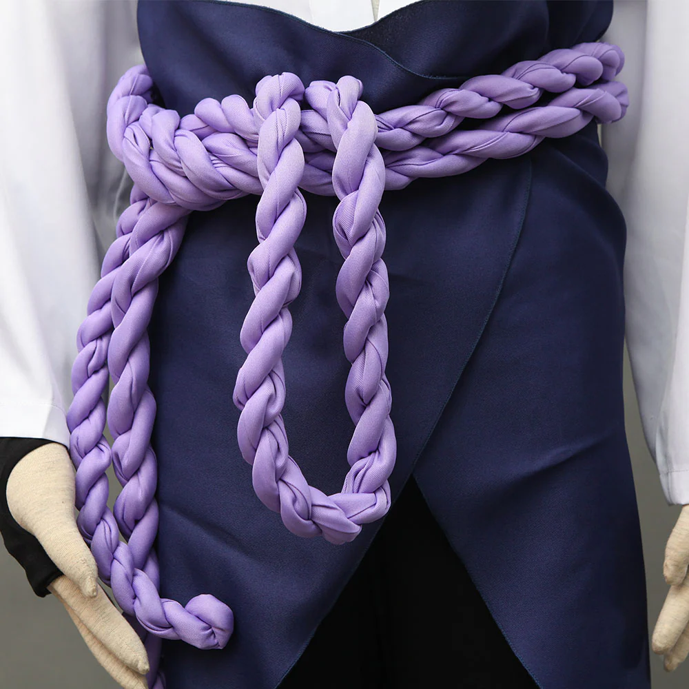 Naruto Shippuden Costume Uchiha Sasuke Cosplay full Outfit for Men and Kids - Image 9
