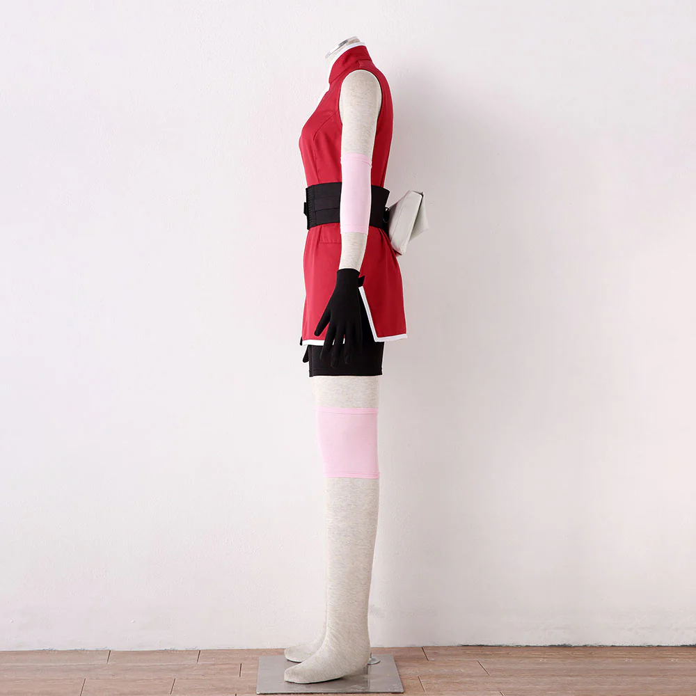 Naruto The Last Costume Haruno Sakura Cosplay full Outfit for Women and Kids - Image 10