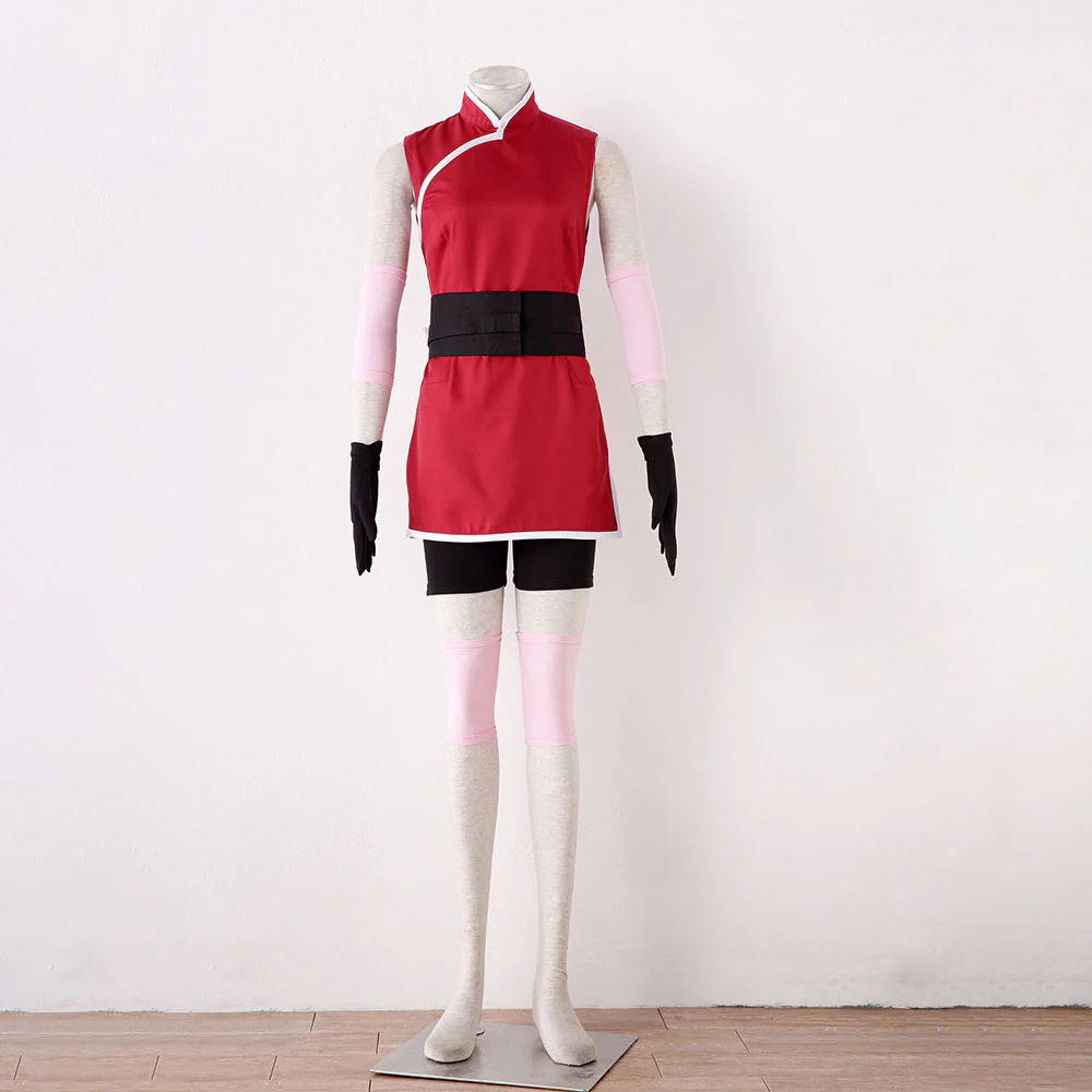 Naruto The Last Costume Haruno Sakura Cosplay full Outfit for Women and Kids - Image 2