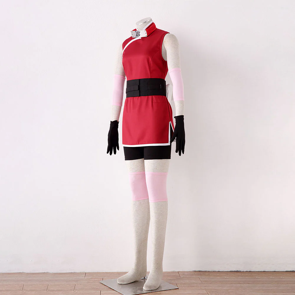 Naruto The Last Costume Haruno Sakura Cosplay full Outfit for Women and Kids - Image 3