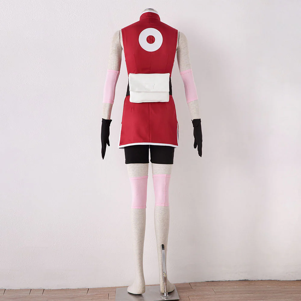 Naruto The Last Costume Haruno Sakura Cosplay full Outfit for Women and Kids - Image 4