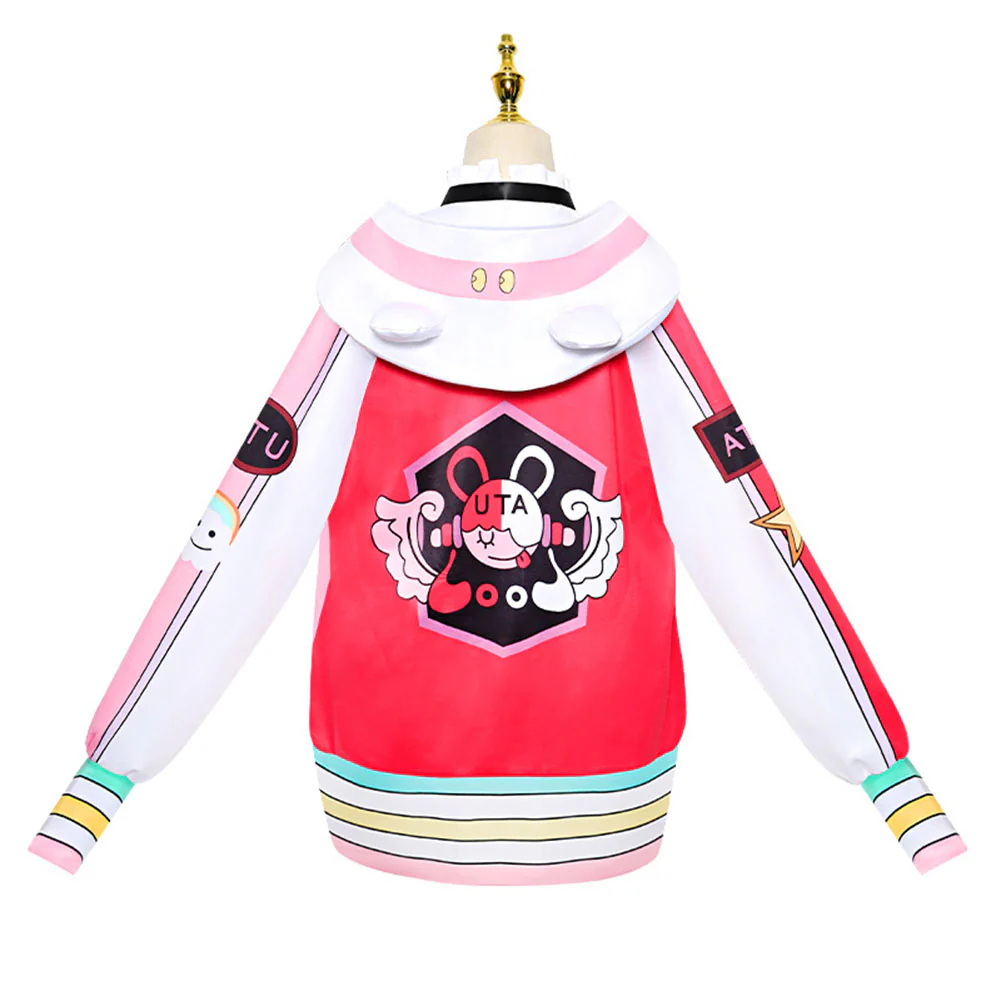 One Piece Film Red Costumes Shanks Daughter Uta Cosplay Jacket for Women - Image 3