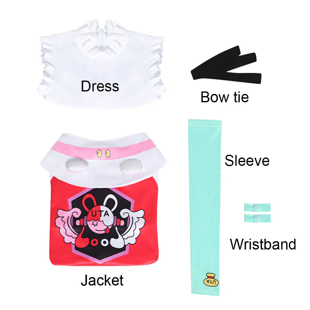 One Piece Film Red Costumes Shanks Daughter Uta Cosplay Set Jacket for Women - Image 2