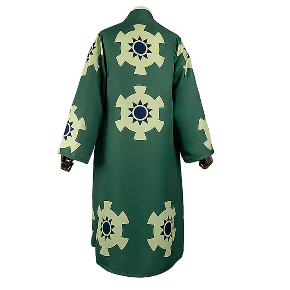 One Piece Wano Country Costumes Roronoa Zoro Luffy Trafalgar Law Cosplay Kimono Set For Men - Image 4
