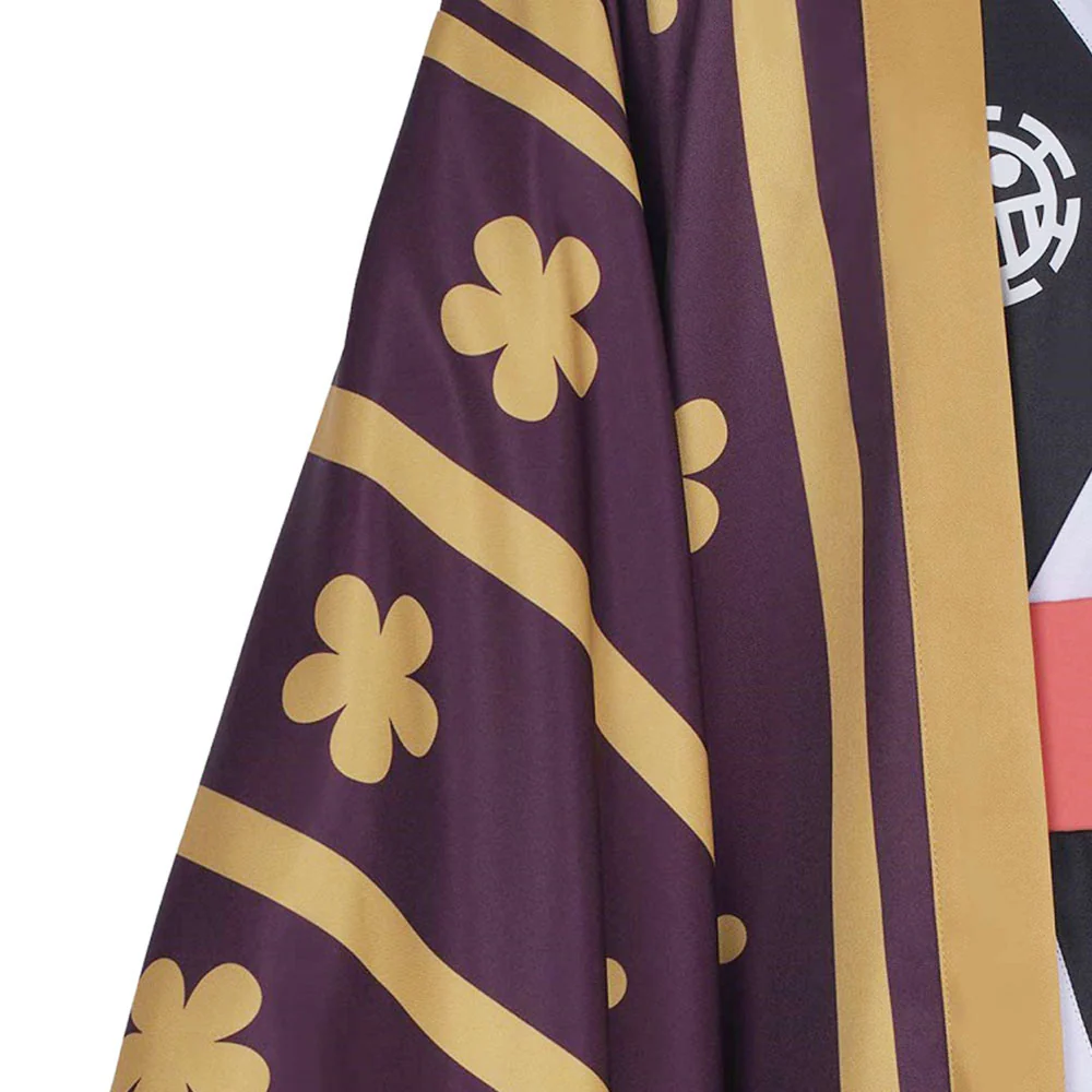One Piece Wano Country Costumes Trafalgar Law Wanokuni Cosplay Kimono Set For Men - Image 7