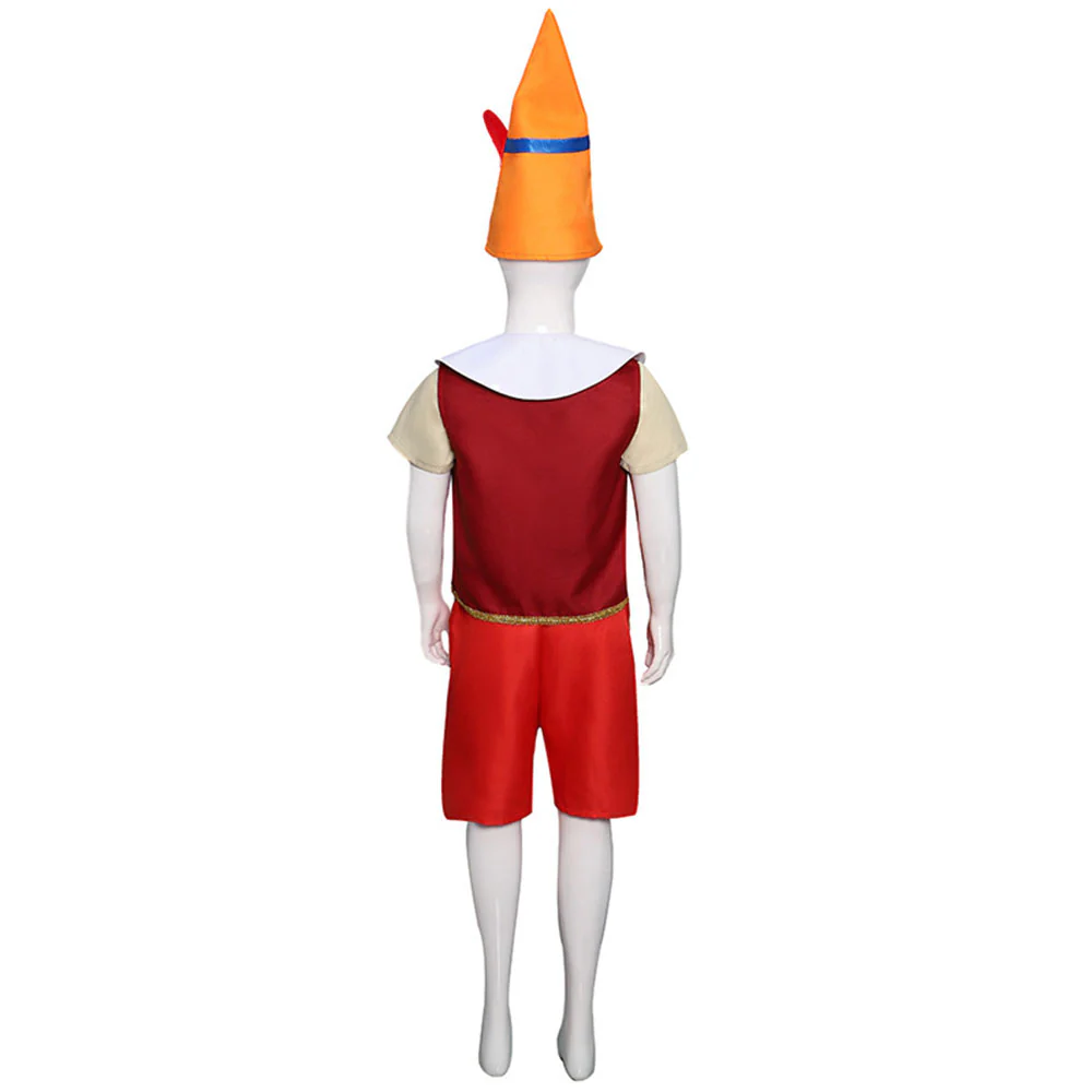 Pinocchio Costumes Pinocchio Full outfit Cosplay with Hat - Image 3