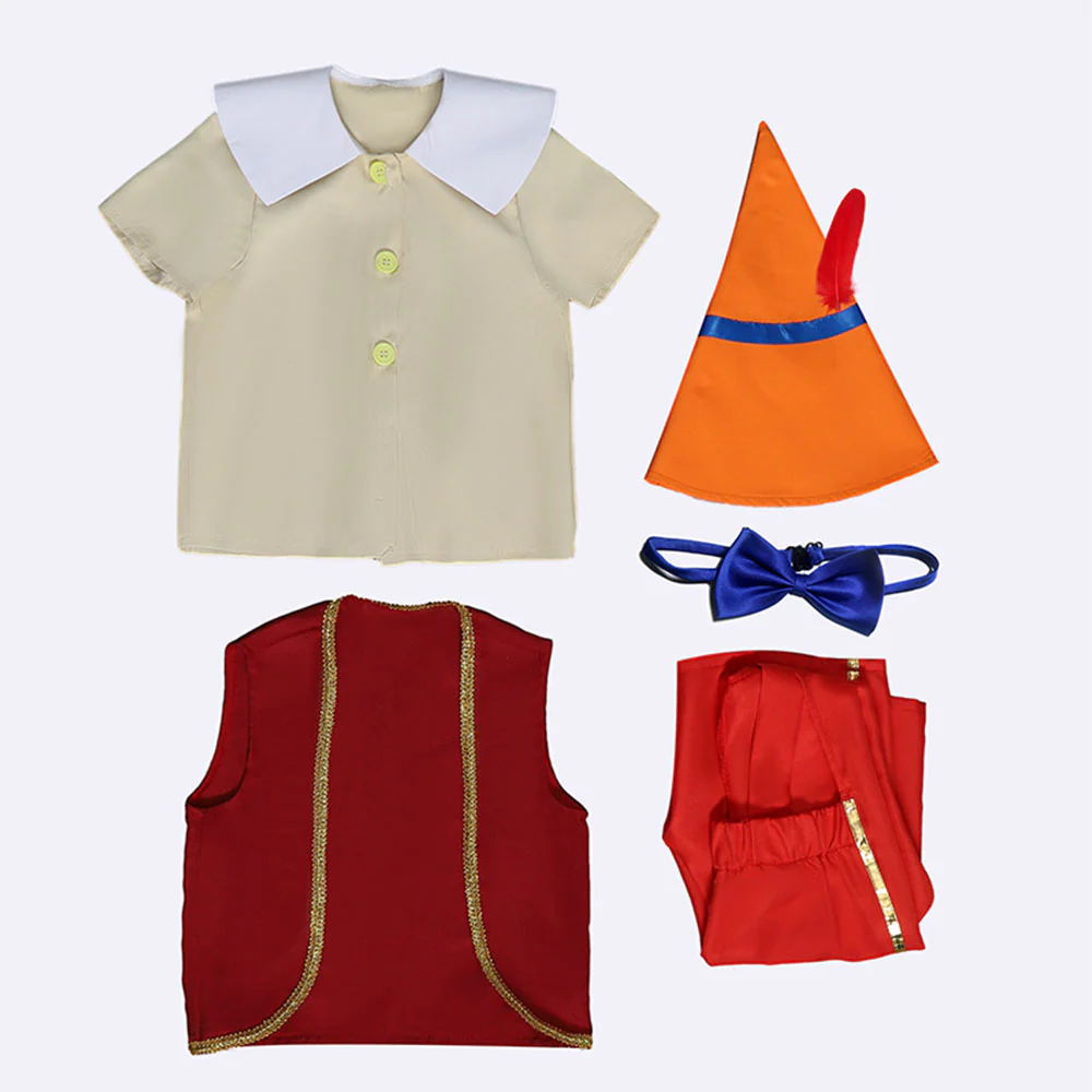 Pinocchio Costumes Pinocchio Full outfit Cosplay with Hat - Image 5