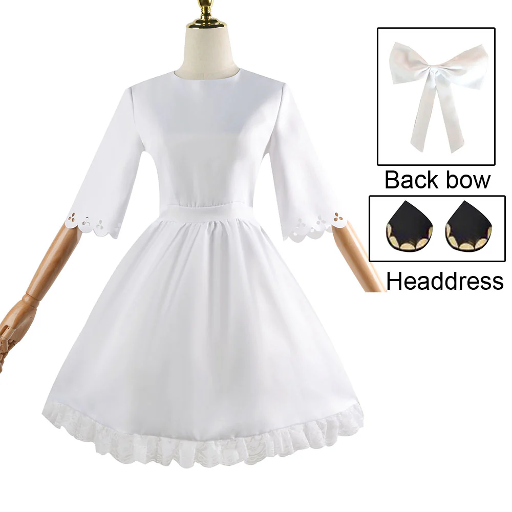 Spy x Family Costume Anya Forger White Cosplay Dress Costume with Accessories for Women and Kids - Image 5