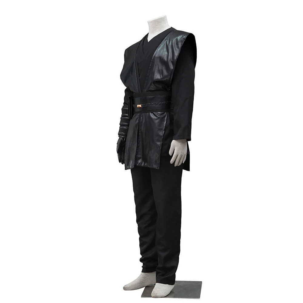 Star Wars Costume Anakin Skywalker Darth Vader Cosplay full Outfit for Men and Kids - Image 7