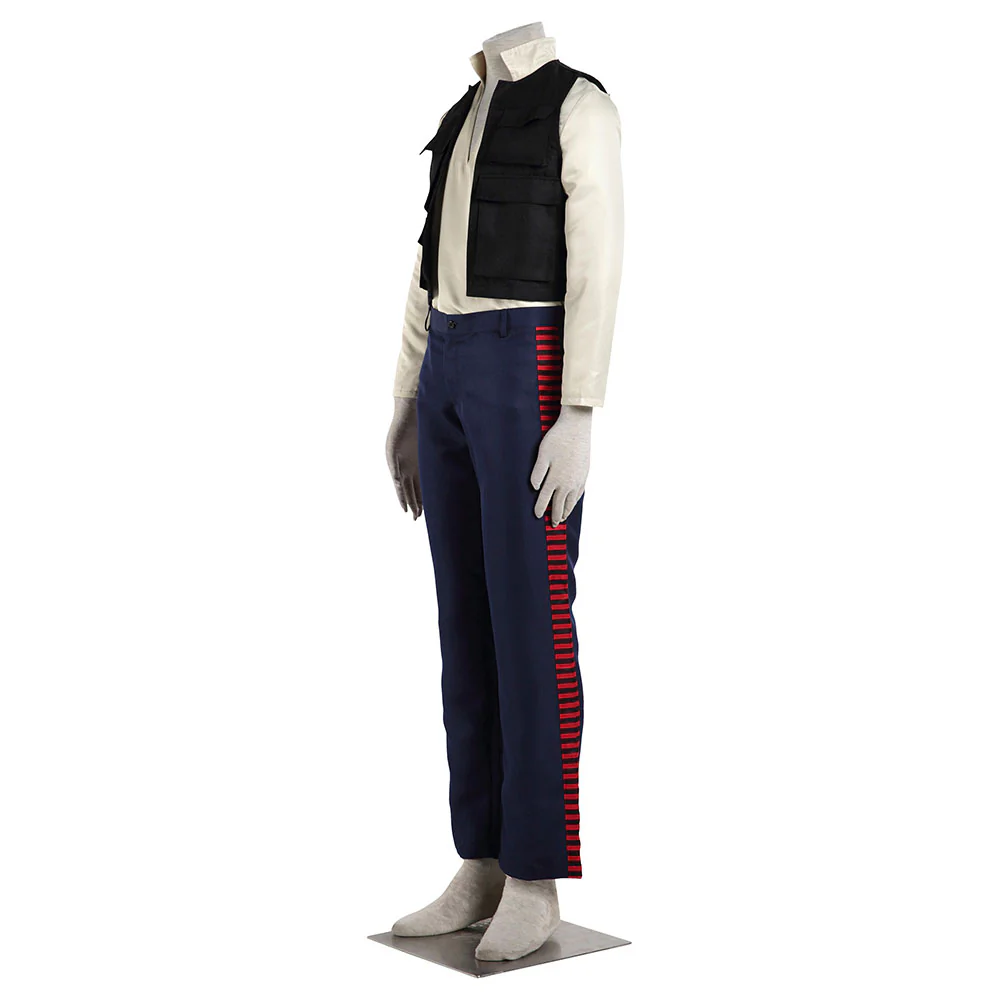 Star Wars Costume Han Solo Cosplay full Outfit for Men and Kids - Image 3