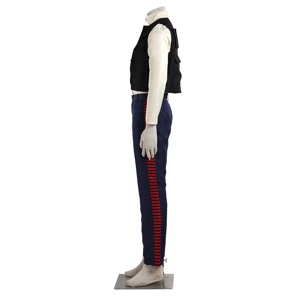 Star Wars Costume Han Solo Cosplay full Outfit for Men and Kids - Image 5