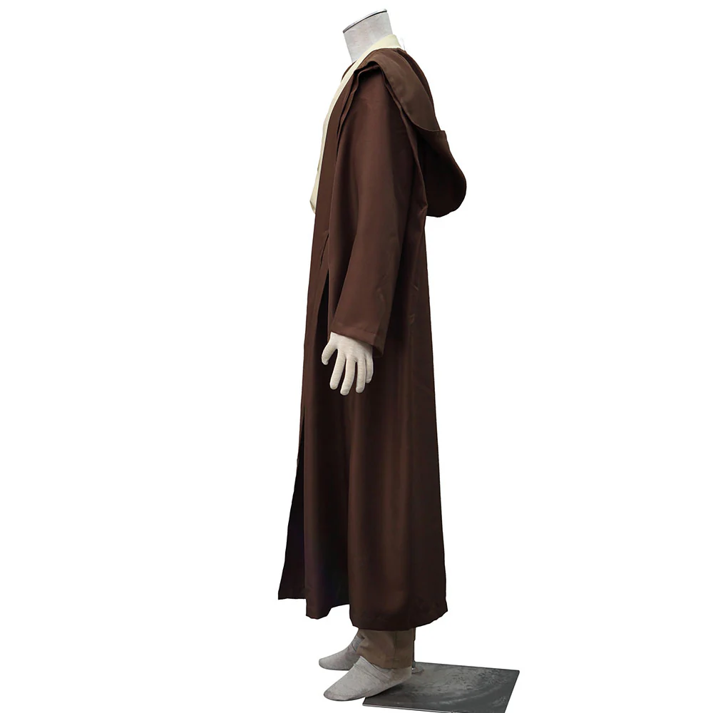 Star Wars Costume Obi-Wan Kenobi Ben Kenobi Cosplay full Outfit for Men and Kids - Image 5