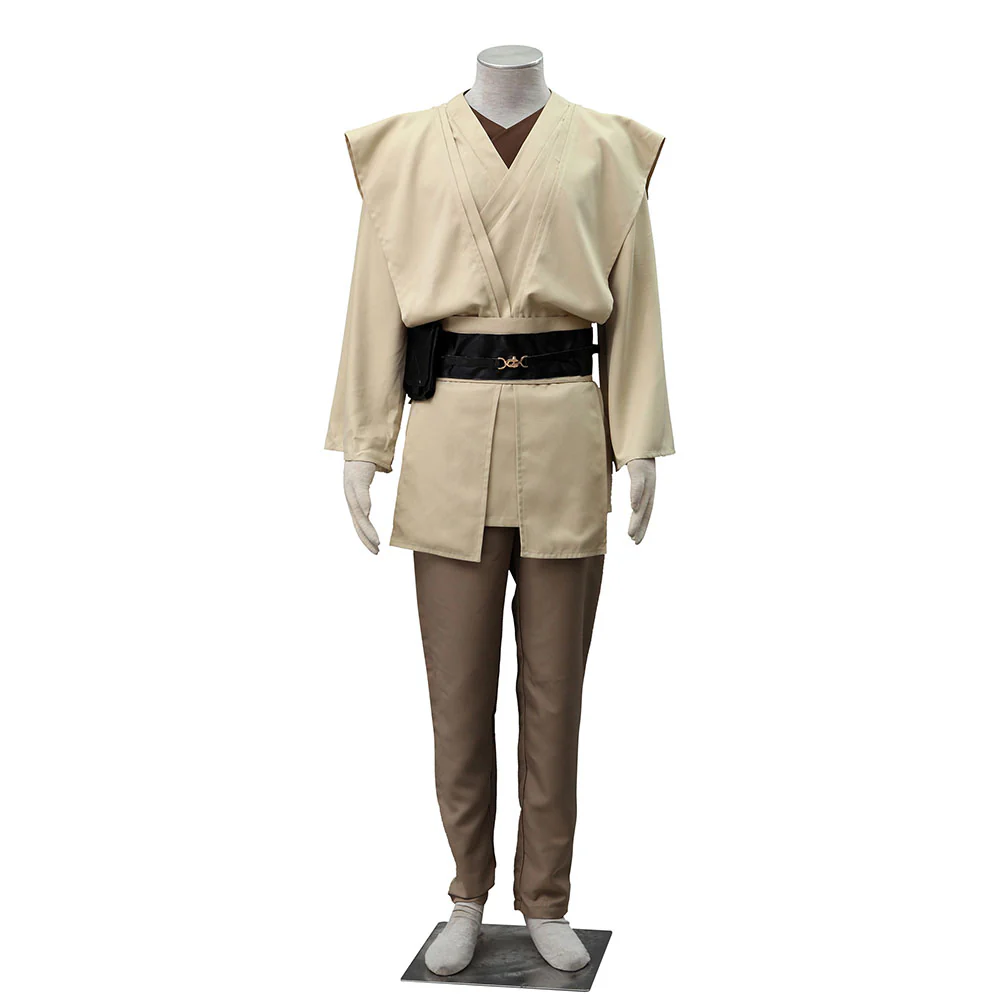 Star Wars Costume Obi-Wan Kenobi Ben Kenobi Cosplay full Outfit for Men and Kids - Image 6
