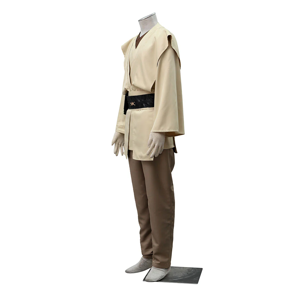 Star Wars Costume Obi-Wan Kenobi Ben Kenobi Cosplay full Outfit for Men and Kids - Image 7