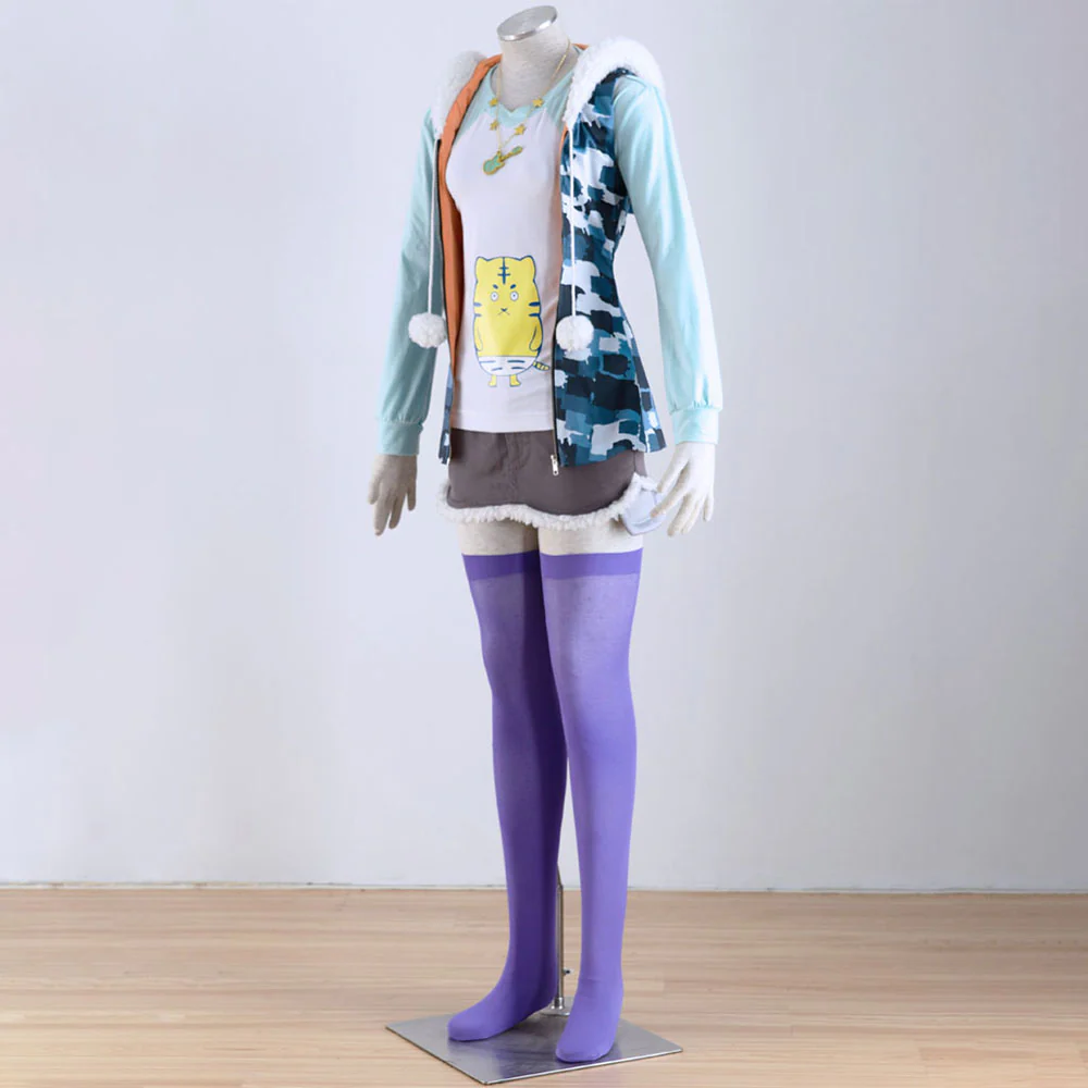 Super Sonico Costume Sonico Cosplay full Outfit for Women and Kids - Image 3