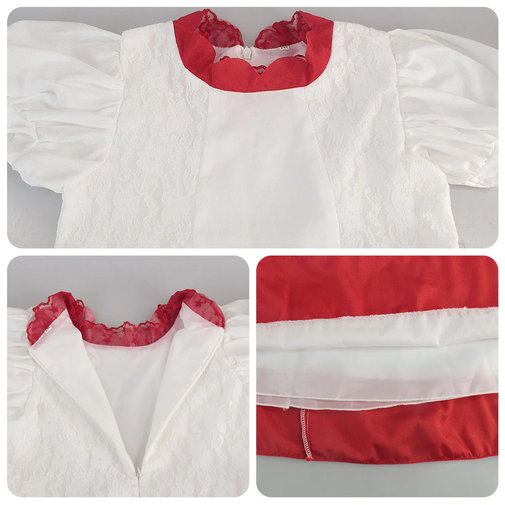 The Super Mario Bros. Movie Princess Peach Cosplay Dress for Women and Kids - Image 11