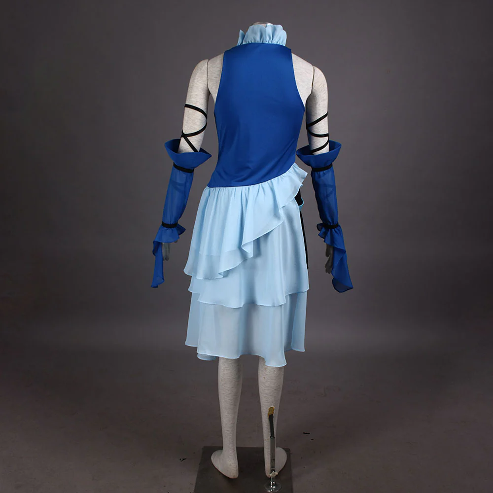 Women and Kids Final Fantasy 10 Costume Yuna Cosplay full Suits with Accessories - Image 4