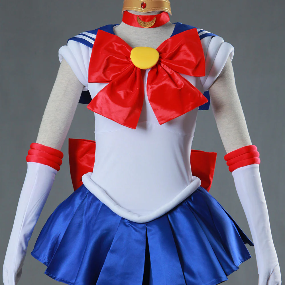 Women and Kids Sailor Moon Costume Sailor Moon Tsukino Usagi Cosplay with Accessories - Image 4