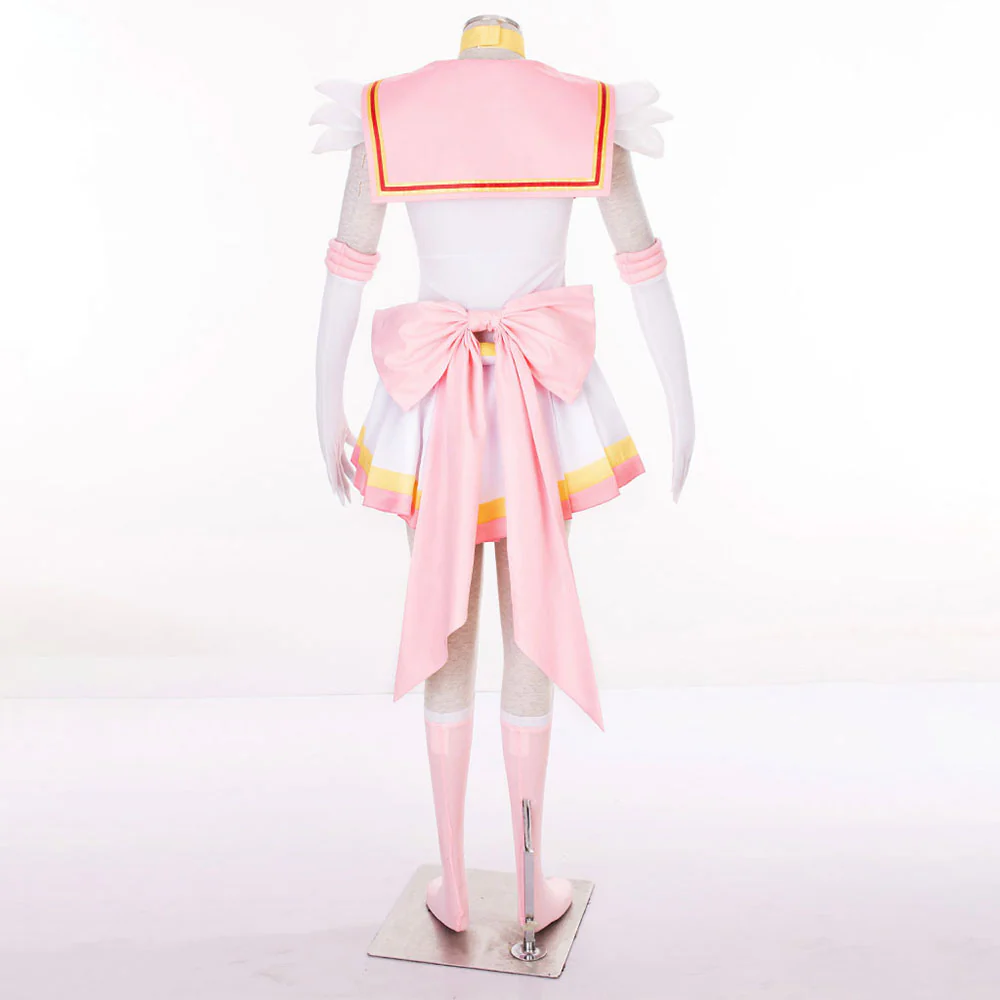 Women and Kids Sailor Moon Super S Costume Sailor Chibi Moon Cosplay with Accessories - Image 3