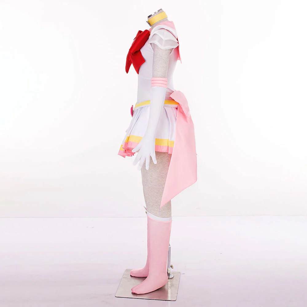 Women and Kids Sailor Moon Super S Costume Sailor Chibi Moon Cosplay with Accessories - Image 4