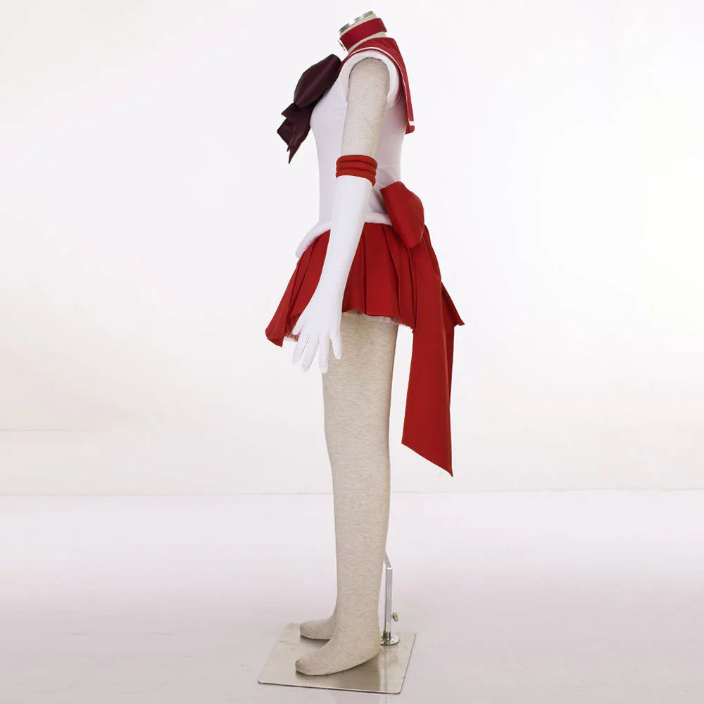 Women and Kids Sailor Moon Super S Costume Sailor Mars Heino Rei Cosplay with Accessories - Image 4