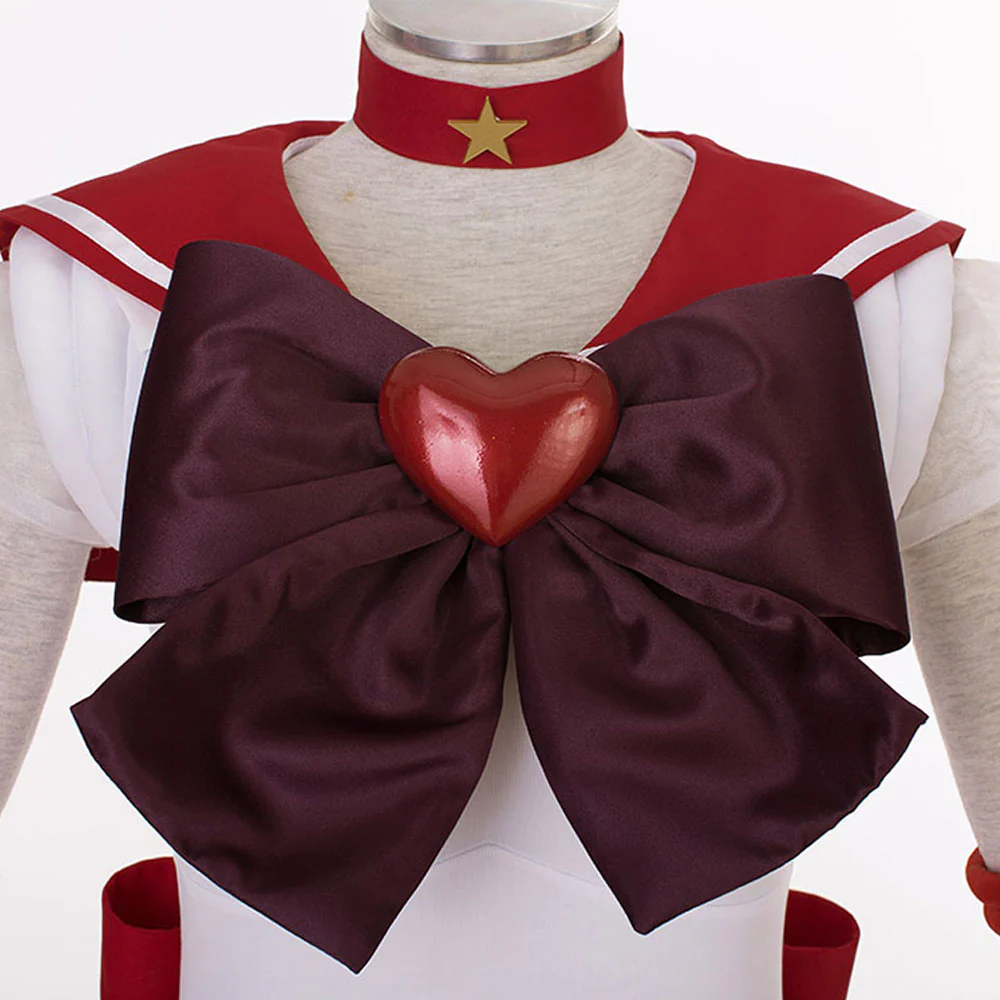 Women and Kids Sailor Moon Super S Costume Sailor Mars Heino Rei Cosplay with Accessories - Image 5