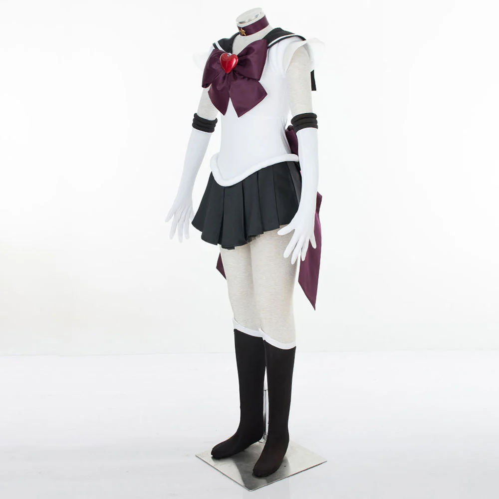Women and Kids Sailor Moon Super S Costume Sailor Pluto Mingou Setsuna Cosplay with Accessories - Image 2