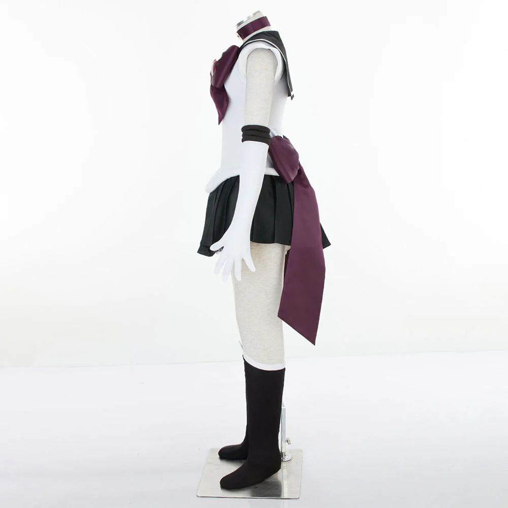 Women and Kids Sailor Moon Super S Costume Sailor Pluto Mingou Setsuna Cosplay with Accessories - Image 4