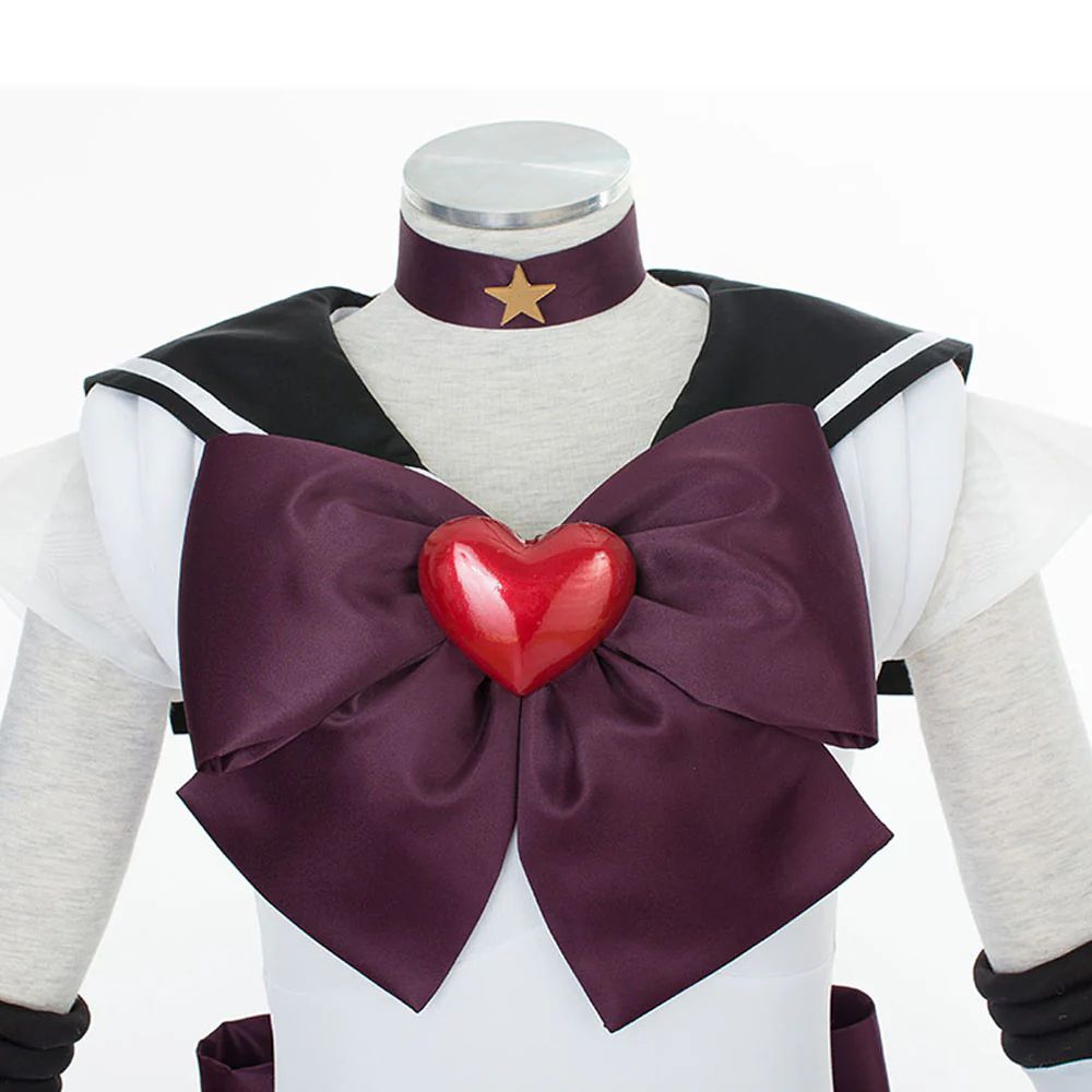 Women and Kids Sailor Moon Super S Costume Sailor Pluto Mingou Setsuna Cosplay with Accessories - Image 5