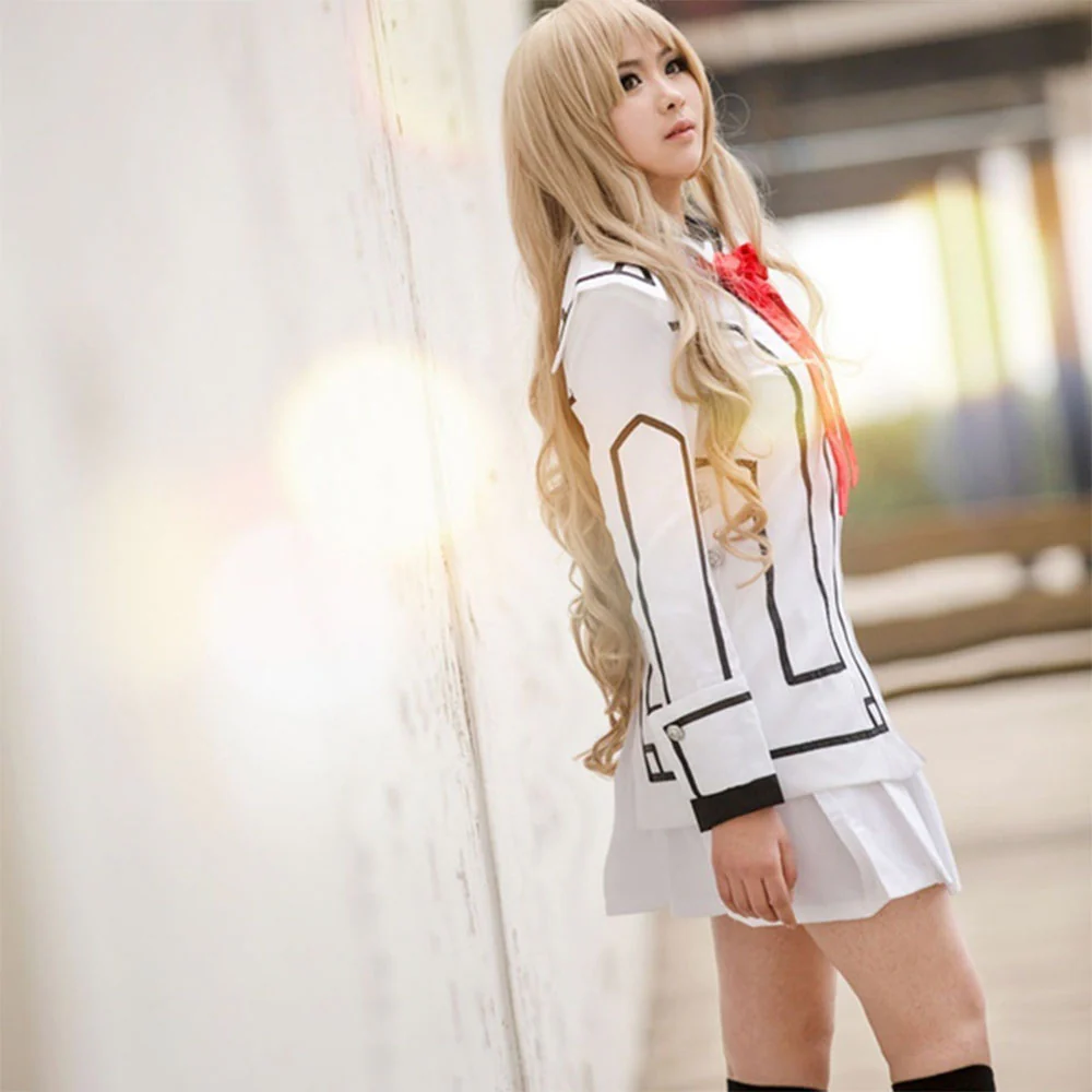 Women and Kids Vampire Knight Costume Kuran Yuki Wakaba Sayori Costume White Uniform - Image 3