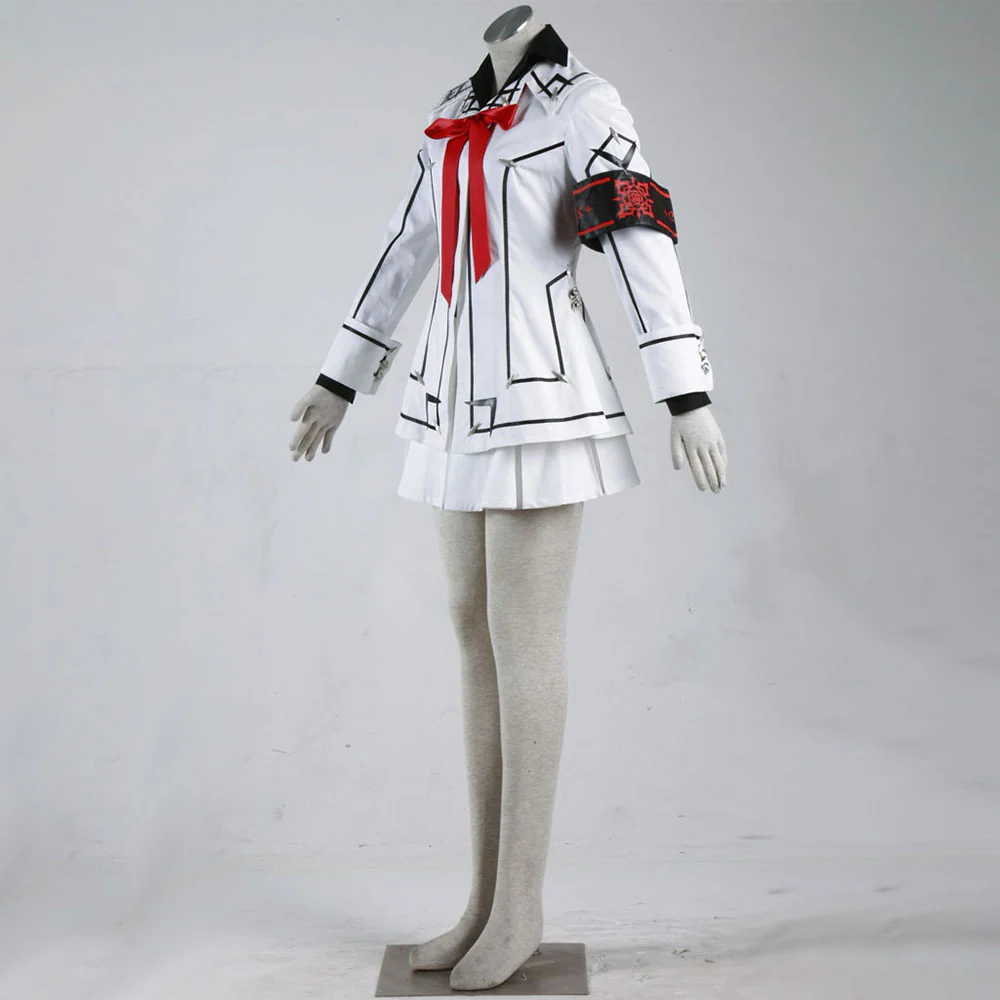 Women and Kids Vampire Knight Costume Kuran Yuki Wakaba Sayori Costume White Uniform - Image 5