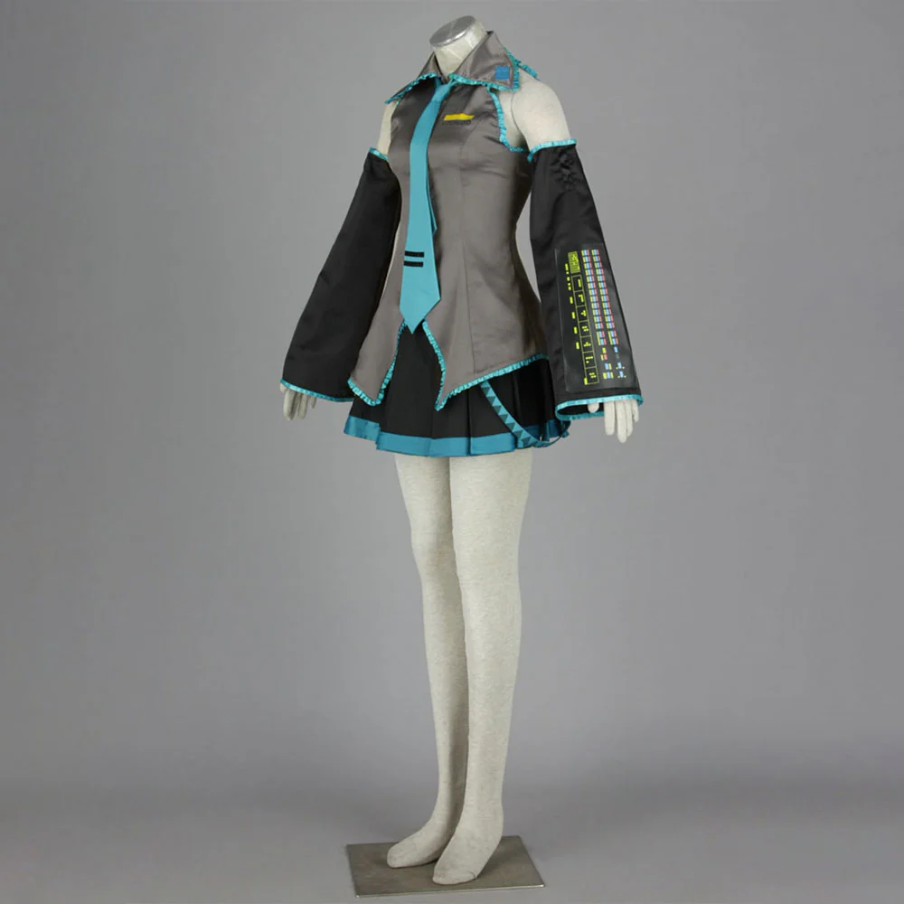 Women and Kids Vocaloid Hatsune Miku Sailor Cosplay Costume with Accessories - Image 3