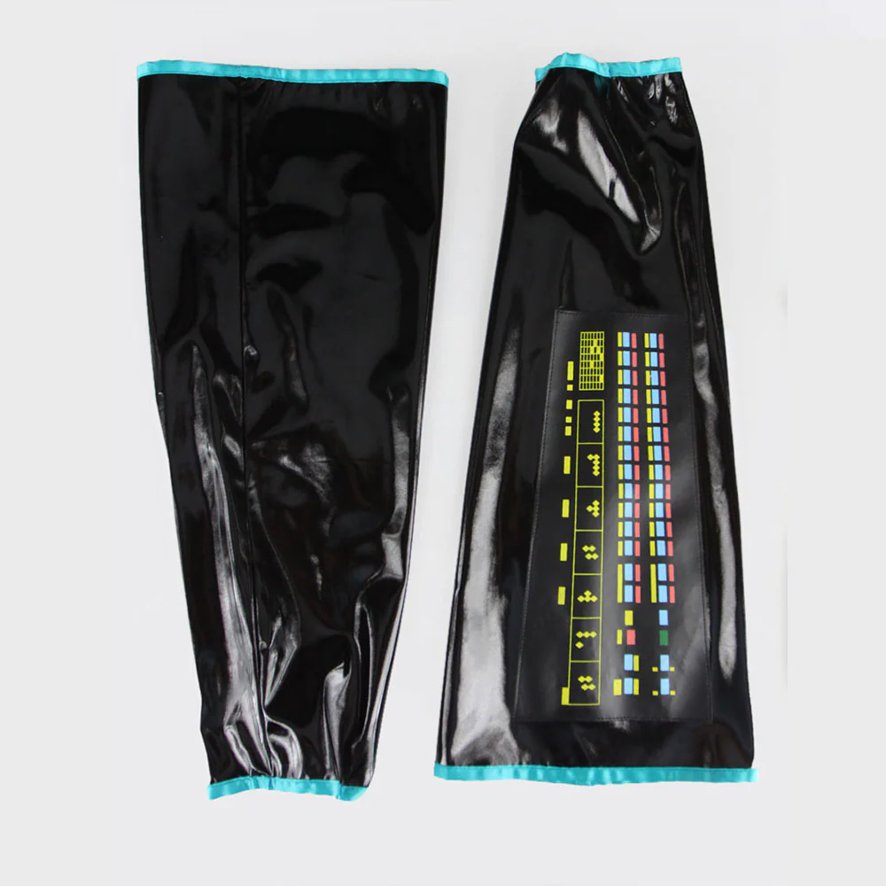 Women and Kids Vocaloid Hatsune Miku Silver Cosplay Costume with Accessories - Image 7