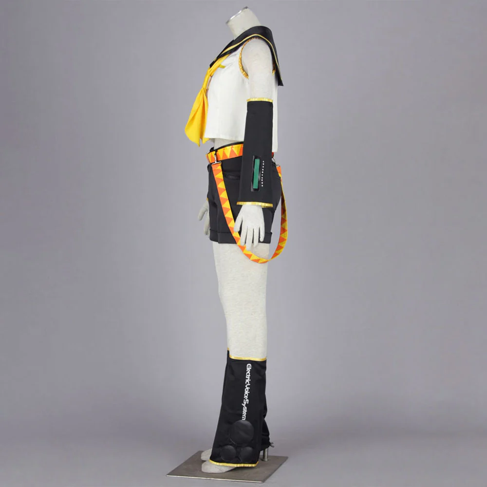 Women and Kids Vocaloid Kagamine Rin Sailor Cosplay Costume with Accessories - Image 4