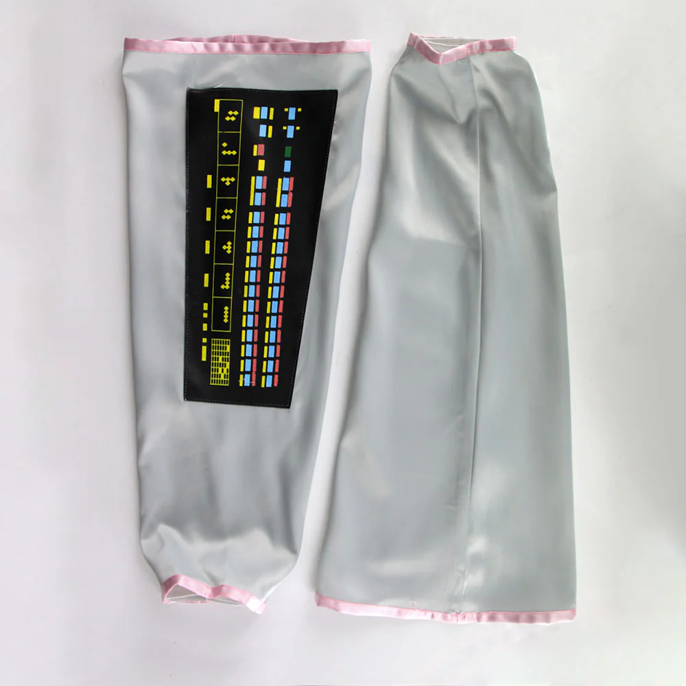 Women and Kids Vocaloid Sakura Hatsune Miku Silver Cosplay Costume with Accessories - Image 7