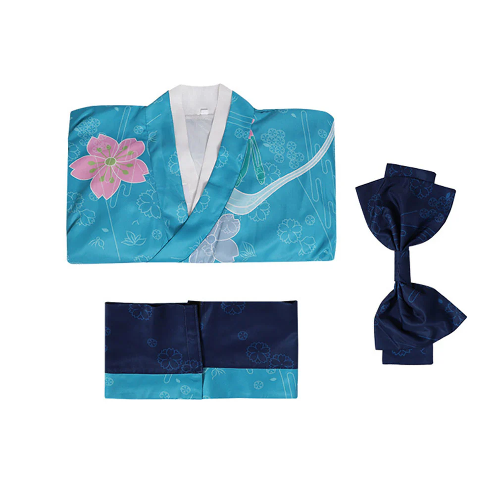 Women Demon Slayer Costume Kimono Cosplay Kamado Tanjirou Hashibira Inosuke Agatsuma Zenitsu - Image 4